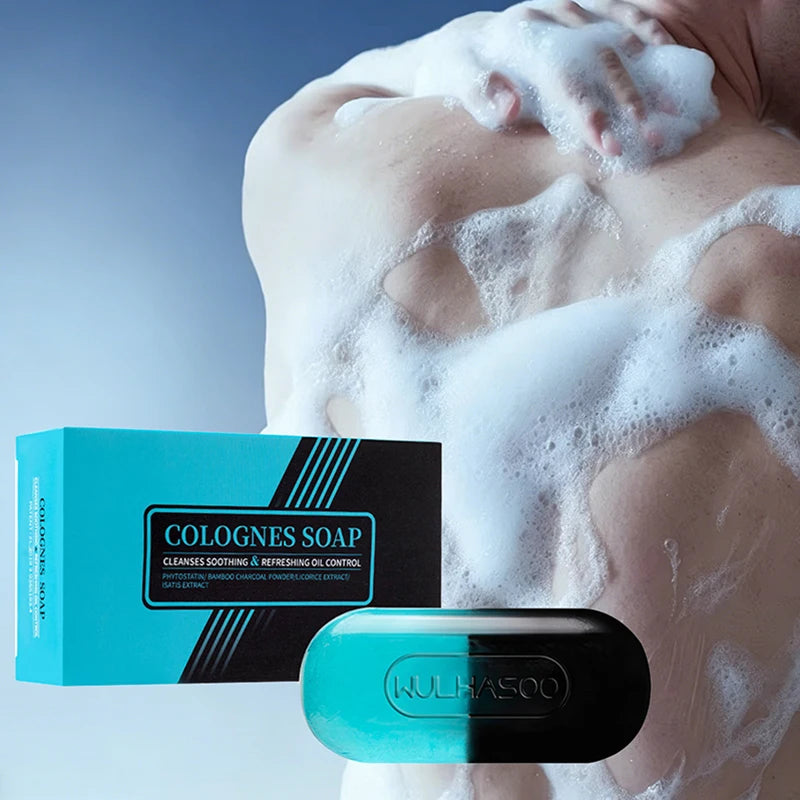 Two-tone Cologne Perfumed Handmade Essential Oil Soap Long-lasting Qme