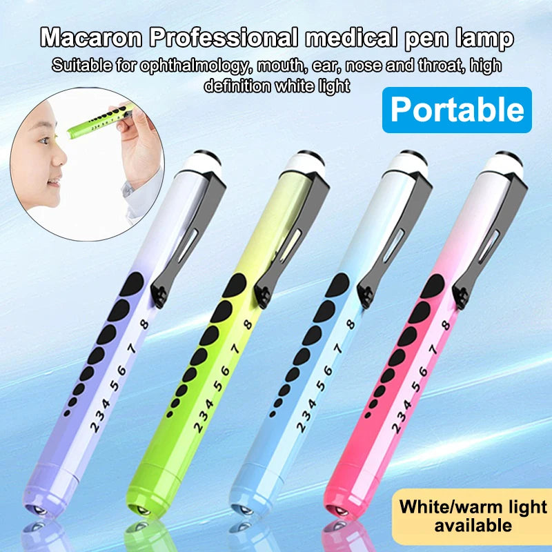 Medical Pen Light Portable Pocket LED Penlight Torch Otoscope Qme