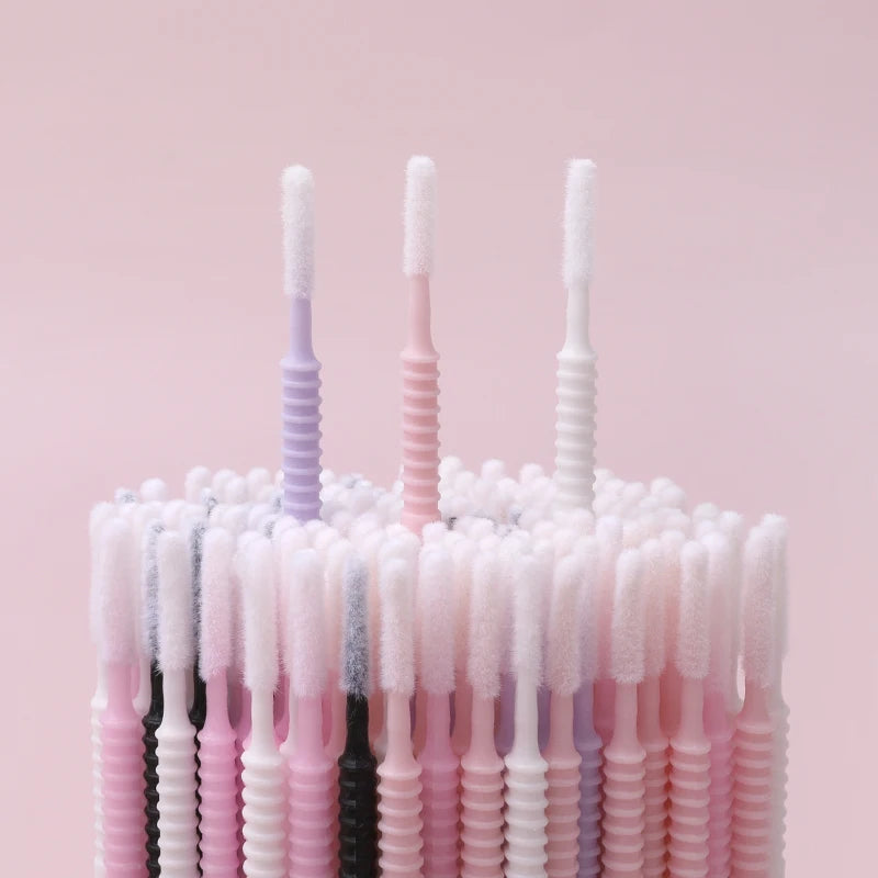 NATUHANA Microbrush Eyelash Cleaning Cotton Swabs Individual Lashes Qme