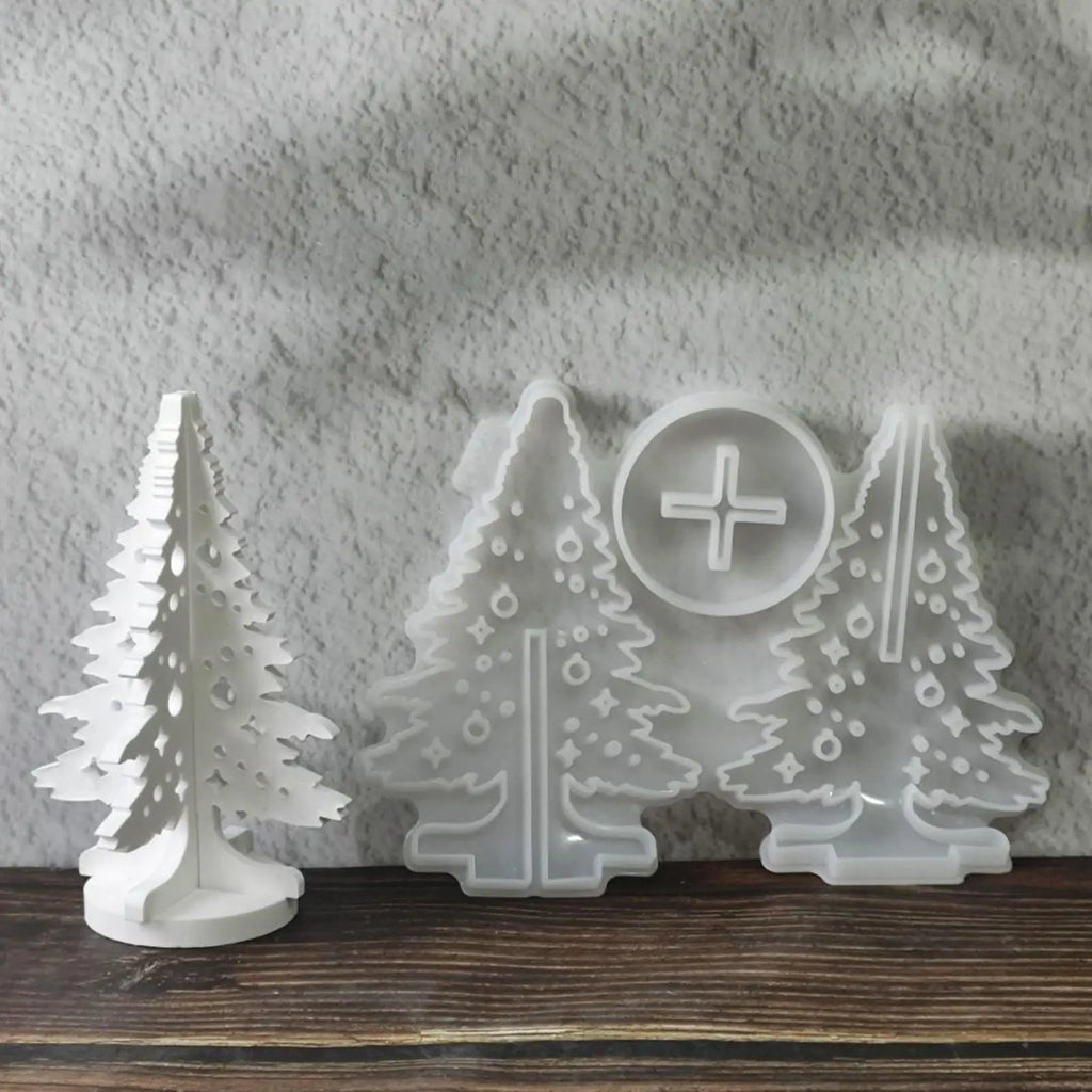 Christmas Molds Holiday Tree Silicone Decor Craft Supplies Maker Qme