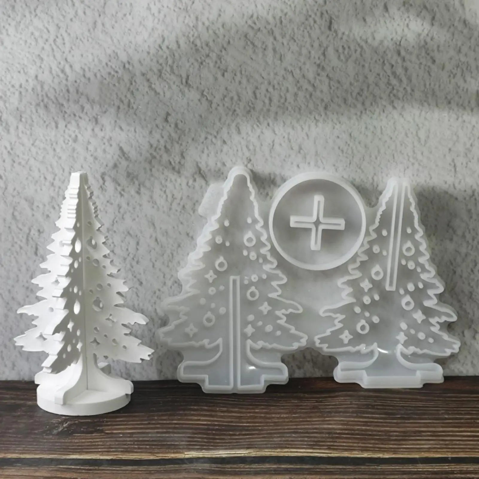 Christmas Molds Holiday Tree Silicone Decor Craft Supplies Maker Qme