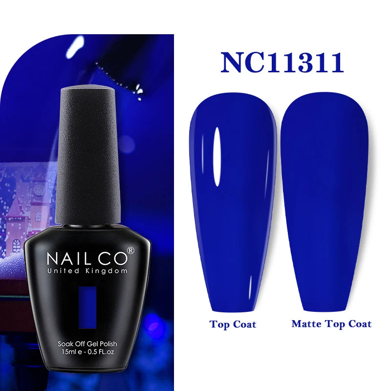 NAILCO Rubber Base Gel Polish Milky Pink Jelly White Beige 6Colors Qme 11311