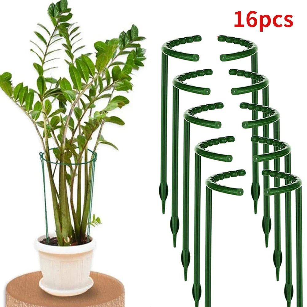 Plastic Plant Support Pile Stand Plant Support Pile for Flowers Greenhouses Arrangement Fixing Rod Holder Garden Tools Qme