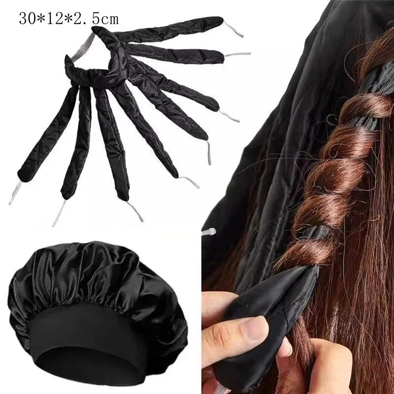 Lazy Hair Curler Hair Rollers Heatless Headband Curls Silk Ribbon Sleeping Soft Wave Formers No Heat Curls Ribbon Styling Tools Qme BK2