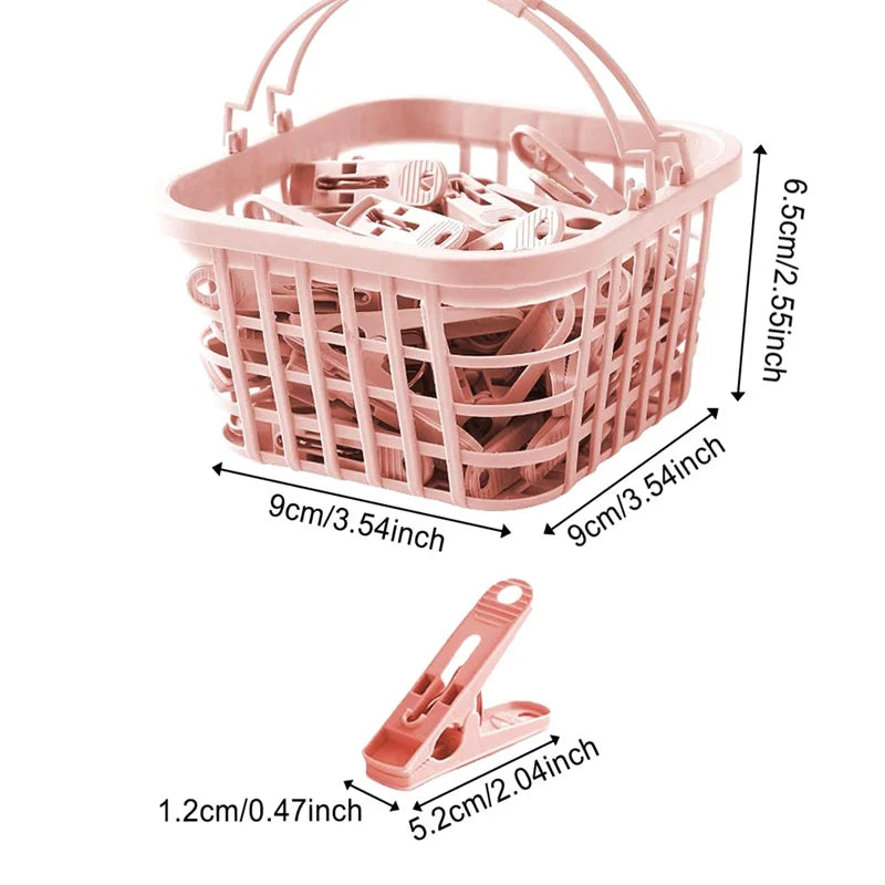 Pins Storage Organizer Quilt Towel Clips Basket Practical Plastic Qme Pink