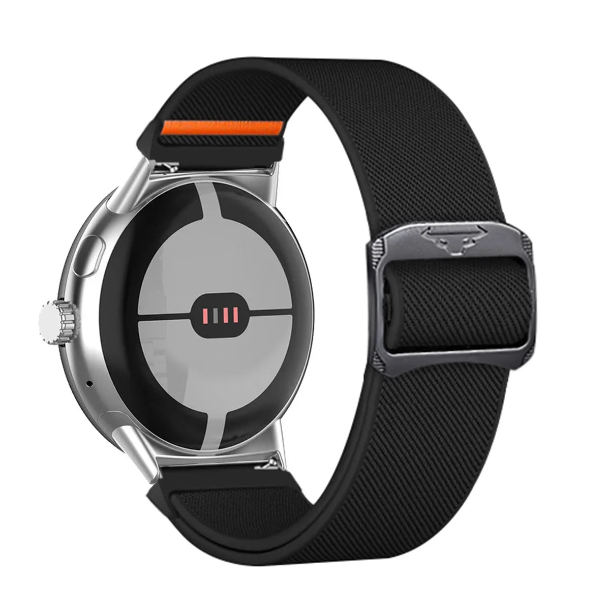 Strap for Google Pixel Watch 3 45mm Nylon Sport Band for Google Pixel Watch1/2/3 41mm Wristband Bracelet Replaced Accessories Qme Black-S Pixel Watch 3 45mm