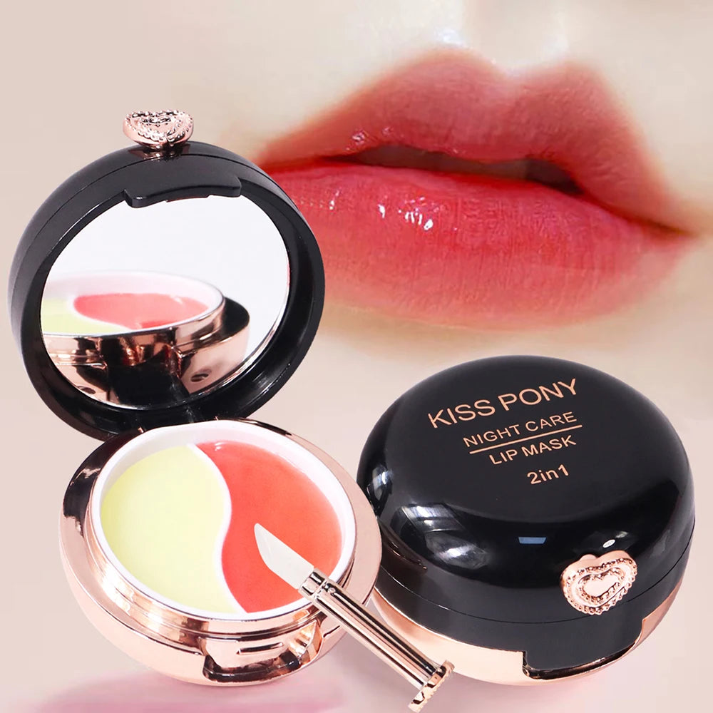 Moisturizing Dual Tone Lip Mask Suitable All Skin Types Cares Lips Qme