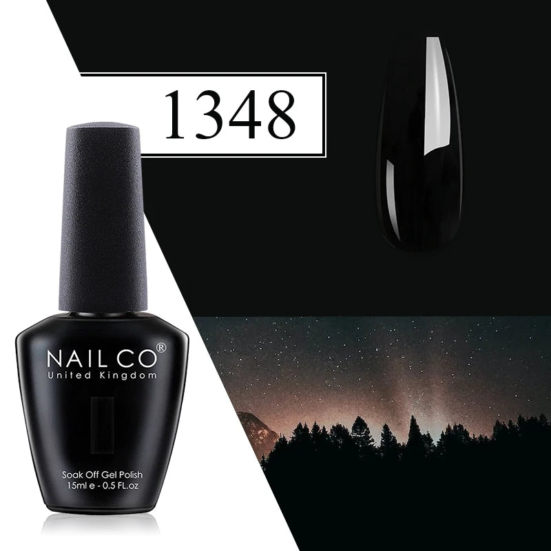 NAILCO Red Gel Nail Polish Wine Purple Semi Permanent Soak Off UV