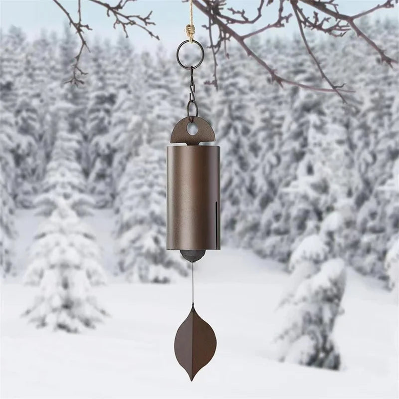Vintage Metal Heroic Windbell Wind Chimes Deep Resonance Serenity Qme