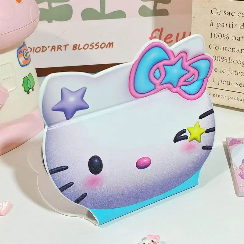 Hello Kitty Folding Makeup Mirror Creative Portable Mini Stands Desk Qme 5