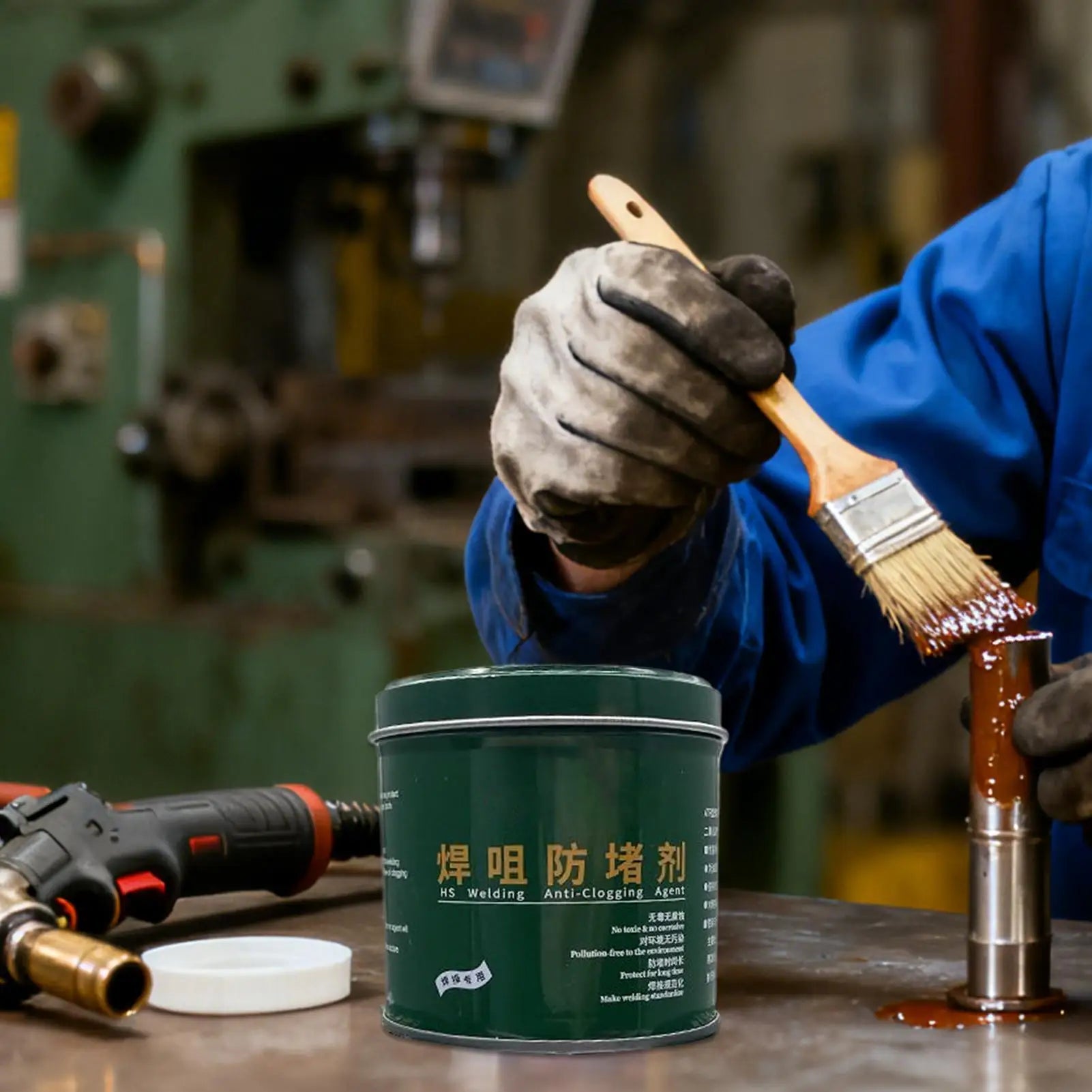 Welding Tip Gel 200g Cleaner Paste TIG/MIG Welder Nozzle Gel for Spatter Flux Spray Tools Equipment Machine Wire Qme