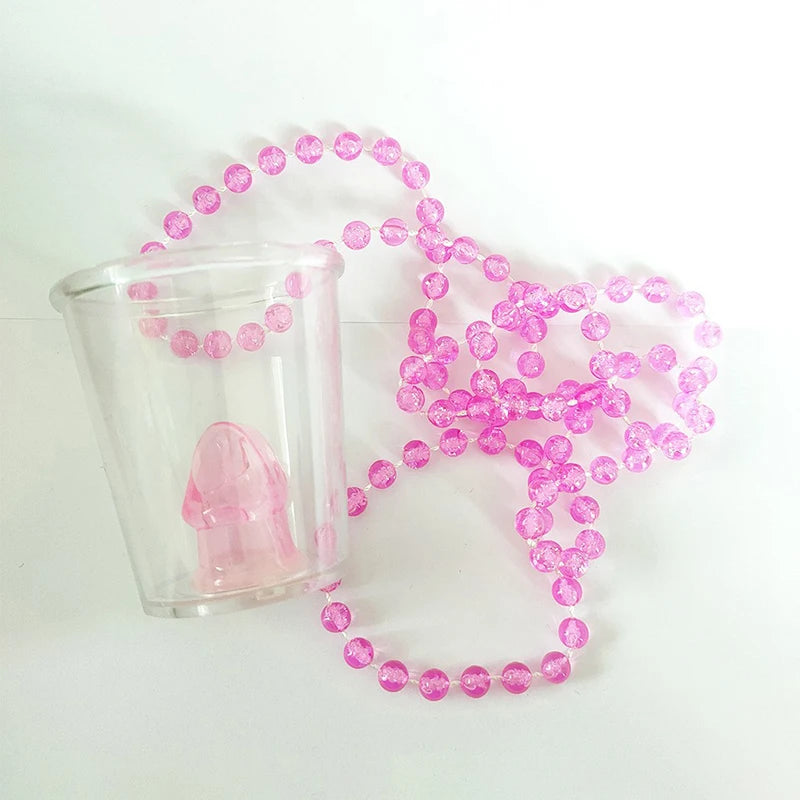 ^Bride To Be Cup Plastic Shot Glasses Necklace Bachelorette Party Supplies Wedding Bridal Shower Hen Night Decorations Qme