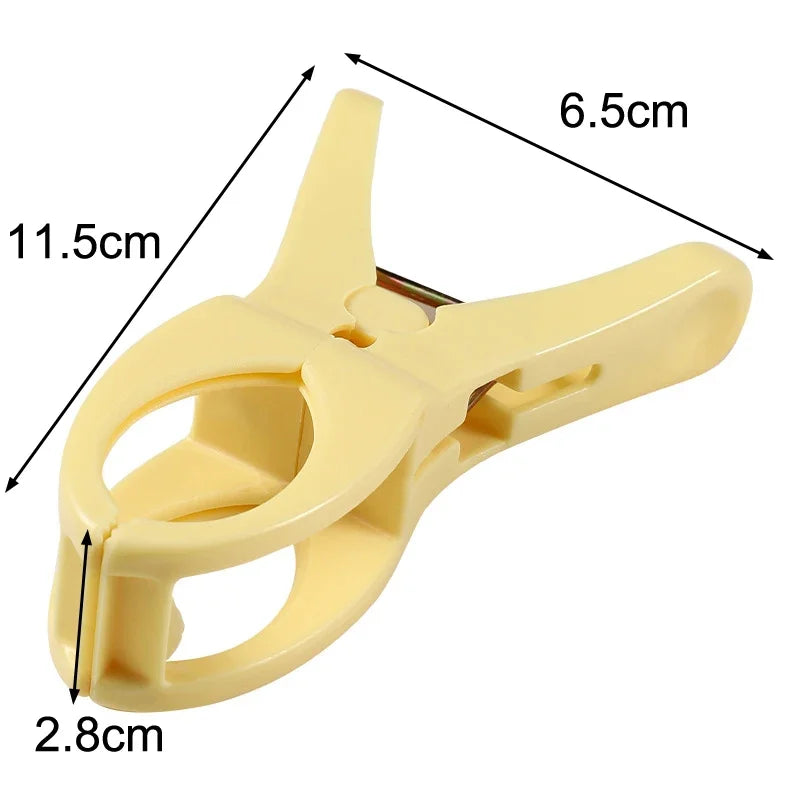 Plastic 5pcs Quilt Pegs Beach Towel Clips Laundry Clothes Pegs Clamps Home Hanging Clip Clothespins Bathroom Organization Qme