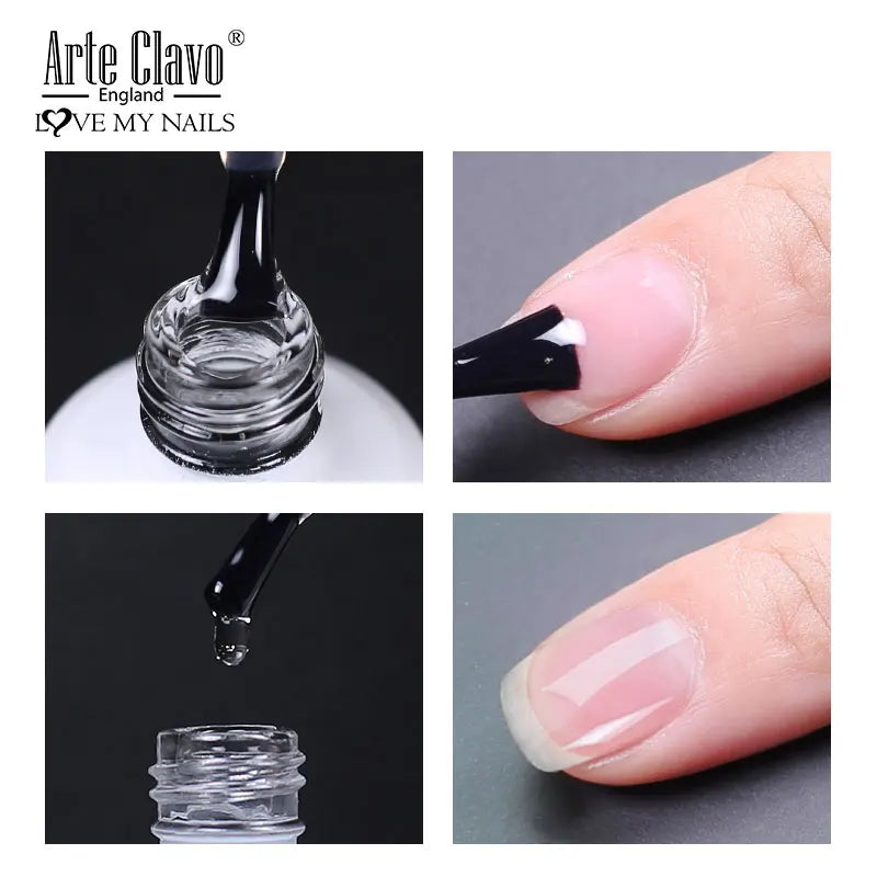 Arte Clavo UV LED Gel Nail Polish Base Primer Coat Varnishes Qme