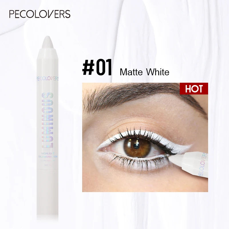 Long-lasting Brightening Highlighter Sparkling Eye Corner Lying Silk Qme 01