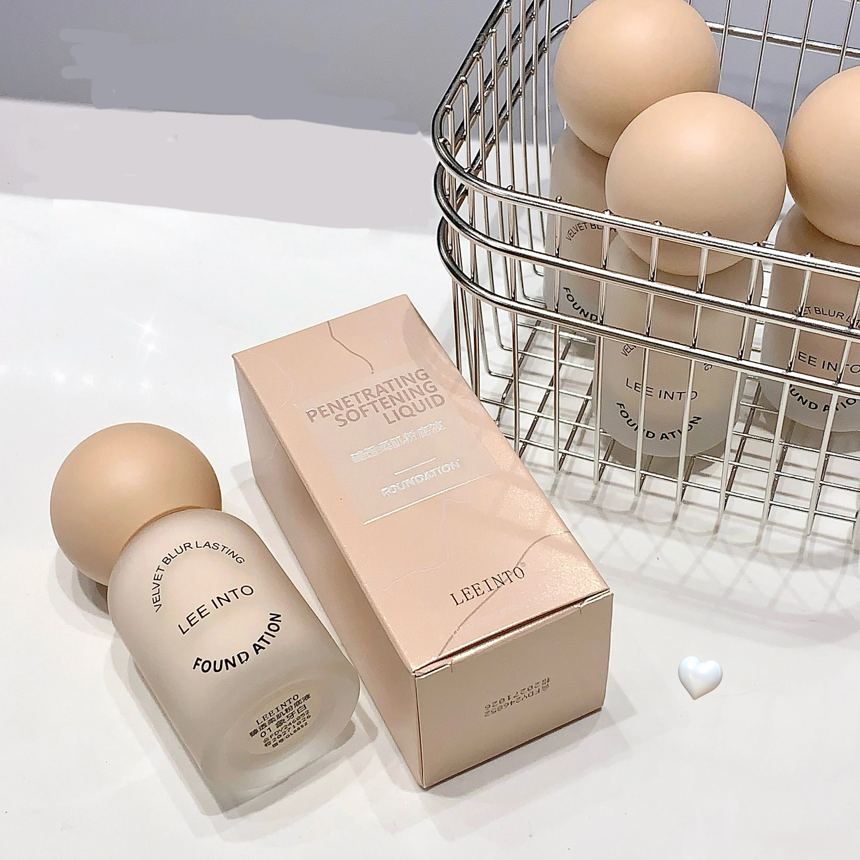 LEEINTO Soft Skin Liquid Foundation Light Clear Misty Concealer Qme
