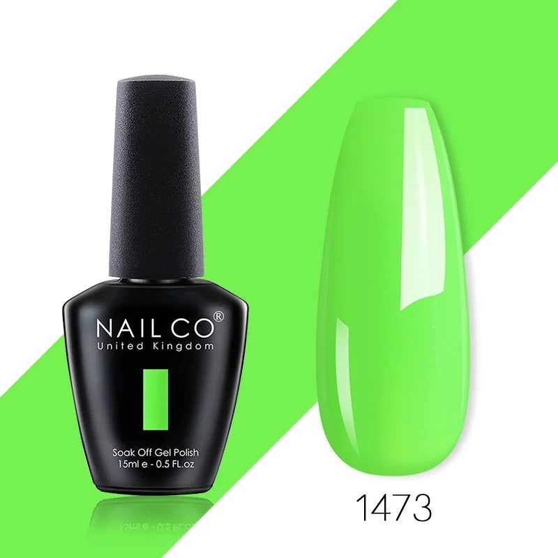 NAILCO 85 Colors Nail Gel UV LED Lacquer Manicure Varnish Hybrid Semi