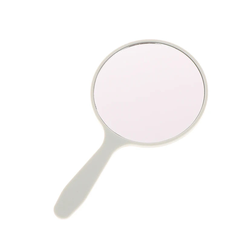 Handle Hand Mirror SPA Salon Compact Mirrors Eyelash Extension Qme Light green