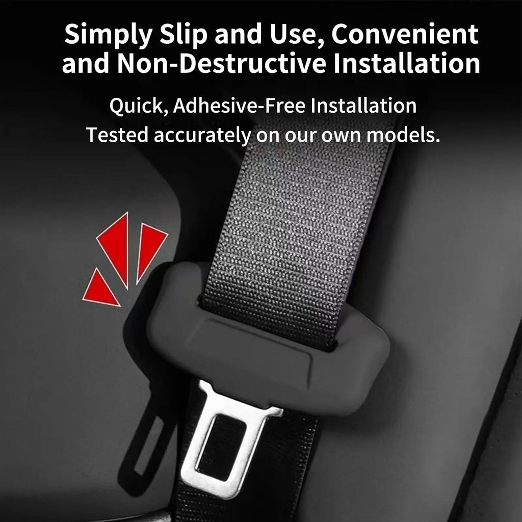 Seatbelt Clip Insert Seatbelt Silicone Locks Guard Auto Seat Strap Buckle Protector For Sedan SUV RV Truck Workshop Automotive Qme