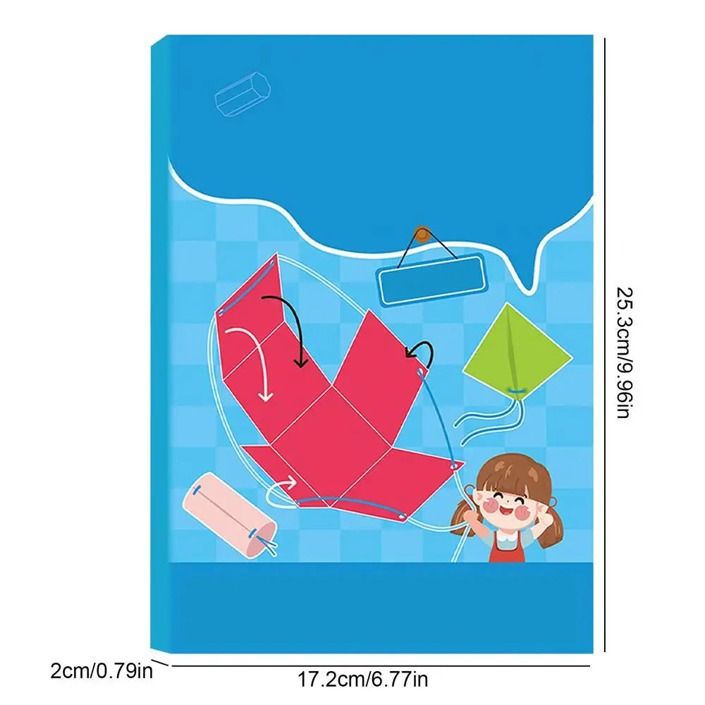 Geometry Learning Aids 3D Geometry Learning Book with Pull String Educational Space Thinking Training Game for Kids Girls Boys Qme as shown