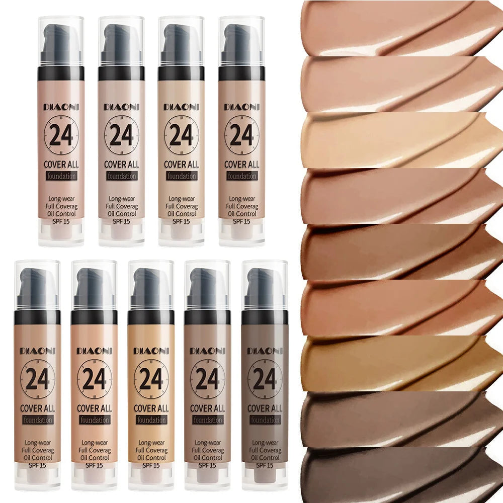Professional Makeup 9-color Waterproof Moisturizing Liquid Fully Qme