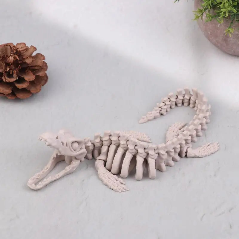 1PCS Realistic Skeleton Replica Aquarium Decoration Dinosaur Skeleton Model For Fish Tank Decoration Qme A1