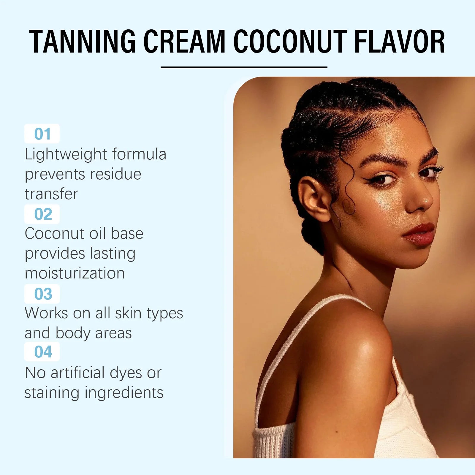Skin Self Tanning Cream Instant Sunless Tanning Refreshing Sunless Bronzing Brown Body Lotion Gradual Tanner Self Tanner Qme