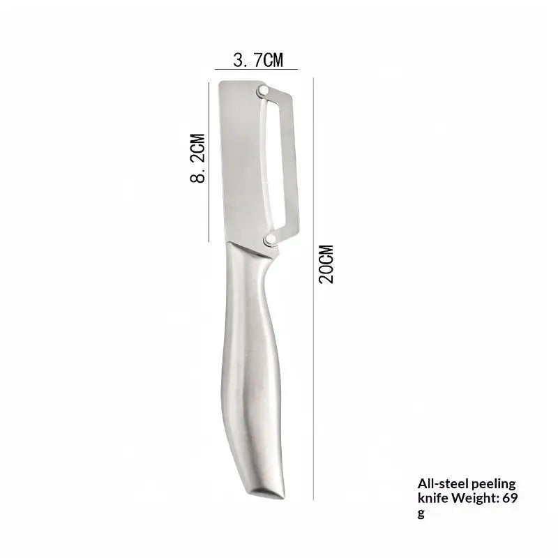 Multi-function Vegetable Peeler Kitchen Stainless Steel Handle Bottle Qme B