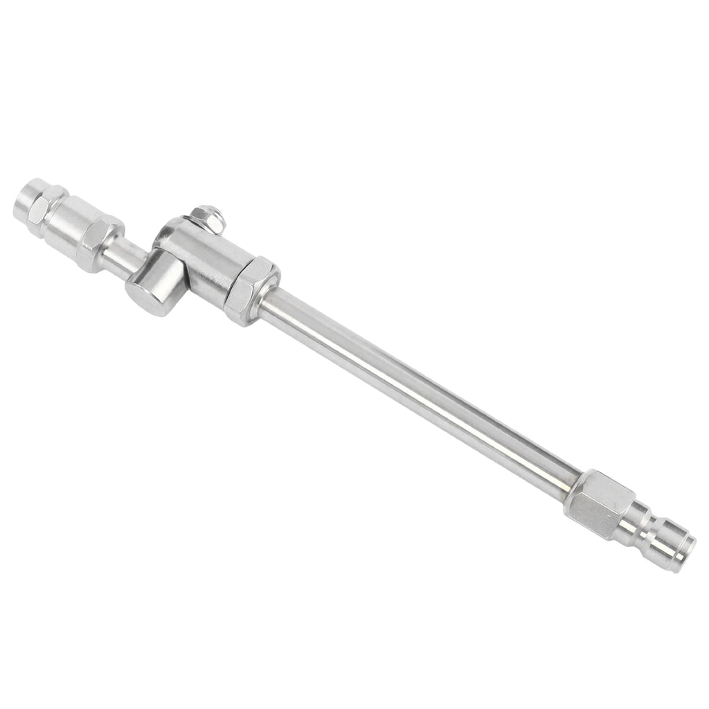 360° Swivel AC Cleaning Wand with 1/4 Quick Plug Stainless Steel Rotating Spray Nozzle Adjustable for Auto Underbody Cleaning Qme Style B