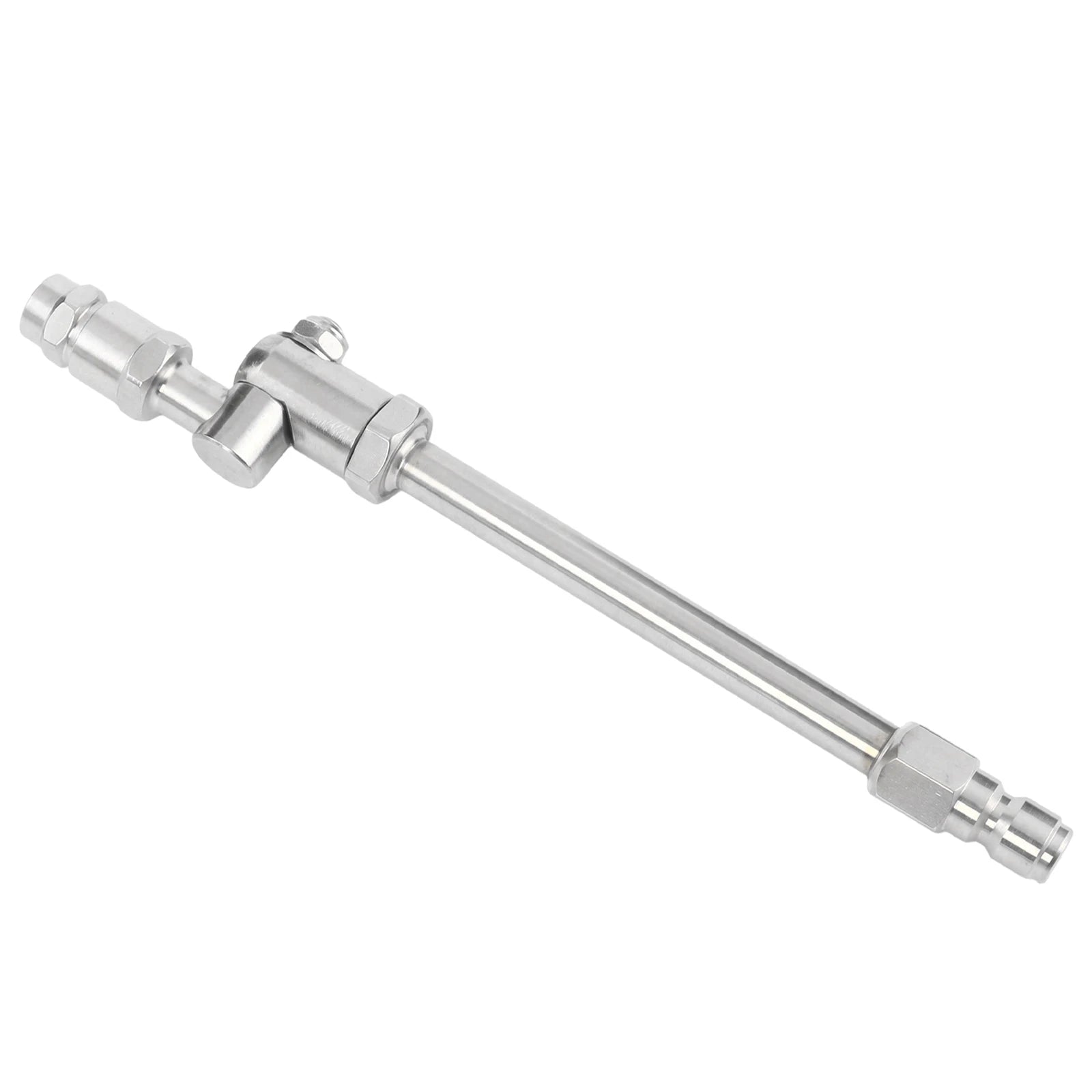 360° Swivel AC Cleaning Wand with 1/4 Quick Plug Stainless Steel Rotating Spray Nozzle Adjustable for Auto Underbody Cleaning Qme Style B