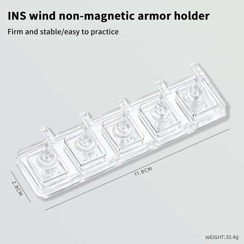 1 5 10 Grid Non-magnetic Nail Stand Sample Nails Display Polish Qme
