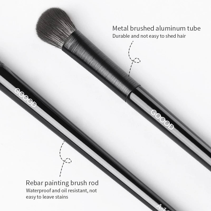Natural Eye Makeup Brushes Eyeshadow Brush Eyebrow Contour Eyeliner Qme