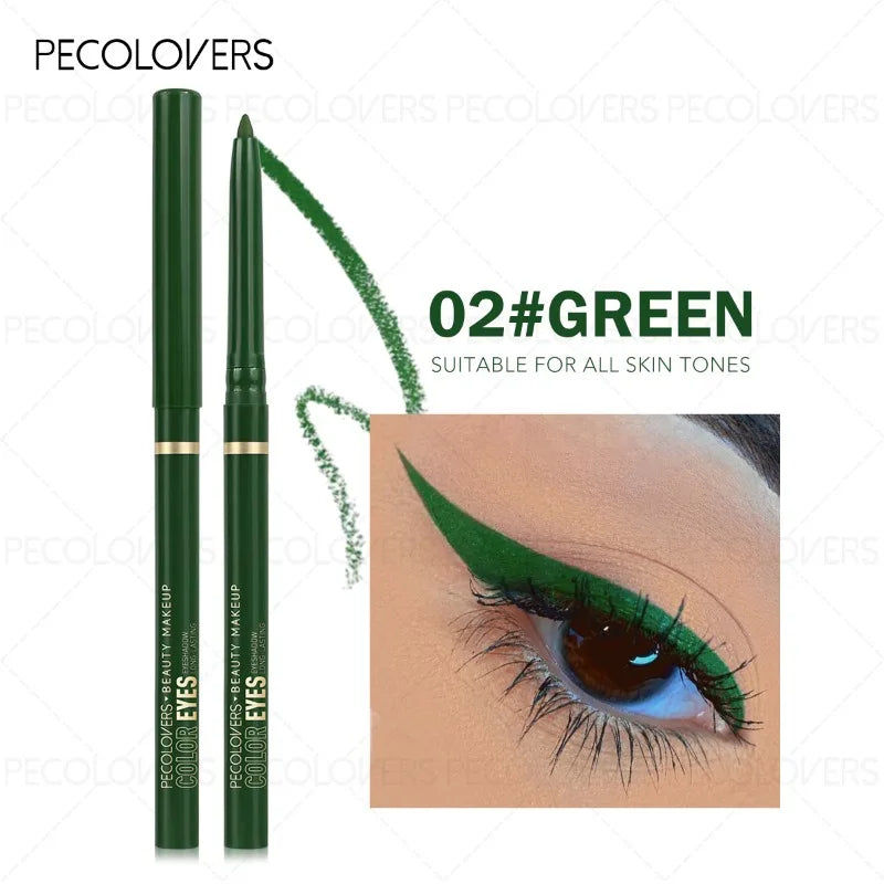 Eyeliner Pen Waterproof Sweat-proof Long-lasting Natural Green Black Qme 02