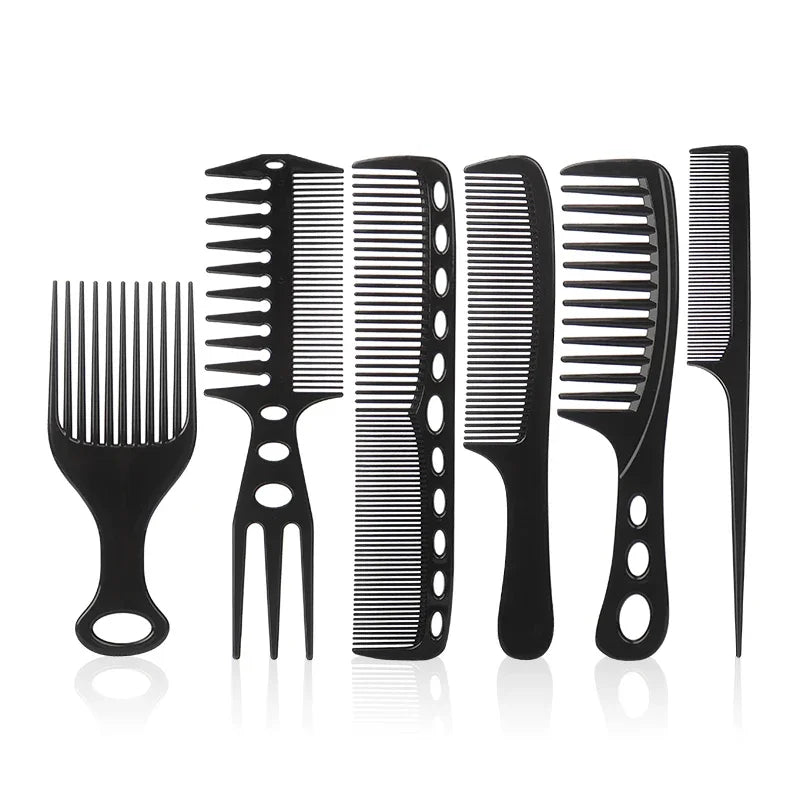 Professional Hair Cutting Comb Cut Thicken Barber Salon Hairdressing Qme 6Pcs