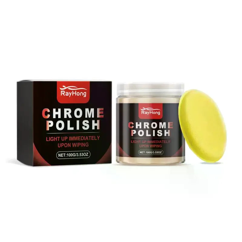 Car Chrome Polishing Care Agent Auto Paint Polish Paste Gloss Shine Qme
