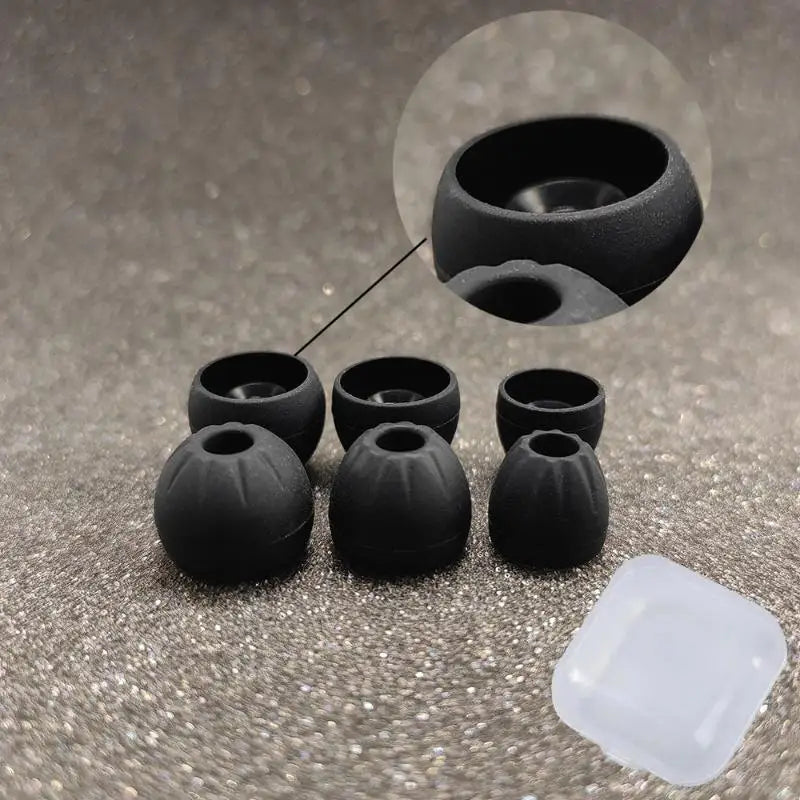 Replacement Earpads KZ In-ear Earphones 3 Pairs Silicone L M S Sizes Qme A2