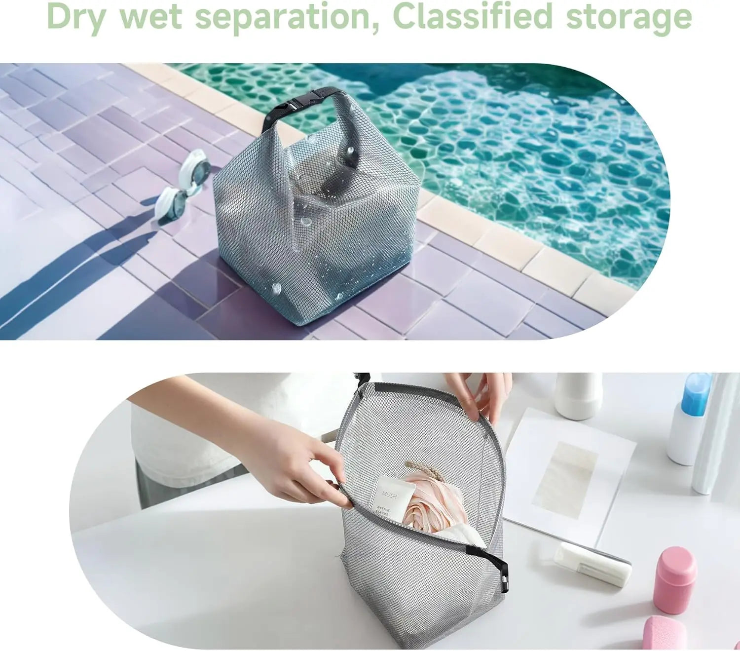 Large Capacity Waterproof Cosmetic Storage Bag Portable Travel Makeup Organizer Handbag for Traveling Carry-On Travel for Wome Qme