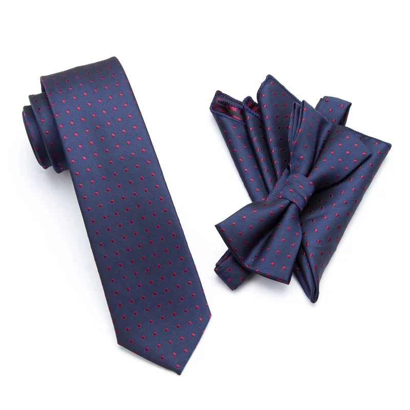Paisley Men's Casual Bowtie Tie Skinny Polyester Necktie Pocket Qme A17 China Mainland