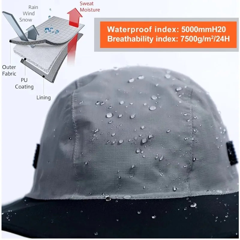 Waterproof Hiking Hat UV Sun Protection Windproof Breathable Fishing Qme