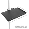 Microphone Stand Soundcard Tray Clip Holder Live Tripod Bracket Mic Qme 200mm black