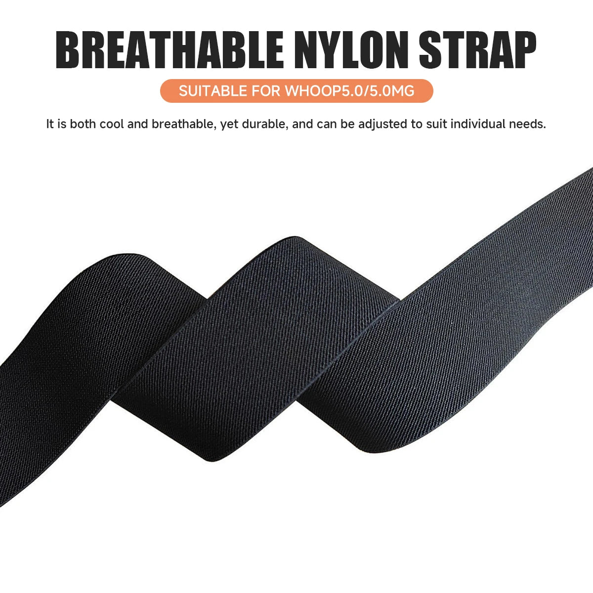 New Nylon band for Whoop 5.0 Strap for WHOOP 5.0MG Woven Elastic Sports Strap with Gold/Silver/Rose Gold metal frame Qme