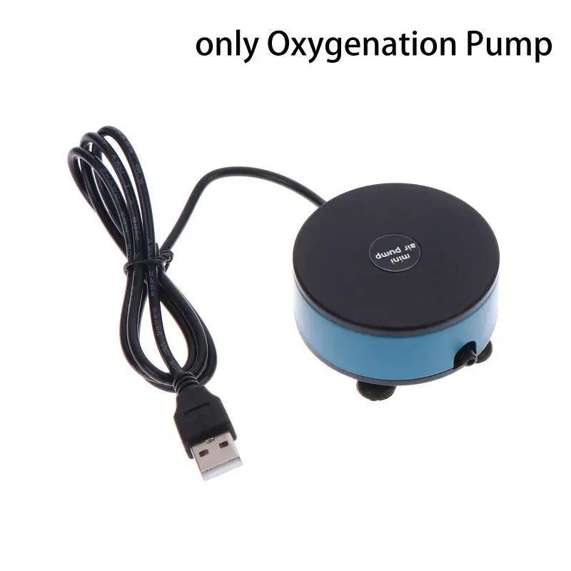 Small Oxygen Pump Air Compressor Aquarium Accessories USB Mini Fish Qme A
