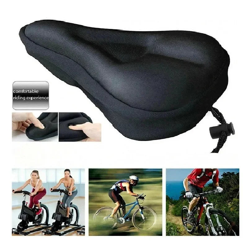 Soft Thickened Bicycle Seat Breathable Bicycle Saddle Seat Cover Comfortable Seat Mountain Bike Cycling Pad Cushion Cove Qme
