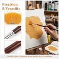 Oil Acrylic Paint Brushes Fan Nylon Hair Watercolor Artist Painting Qme Default Title