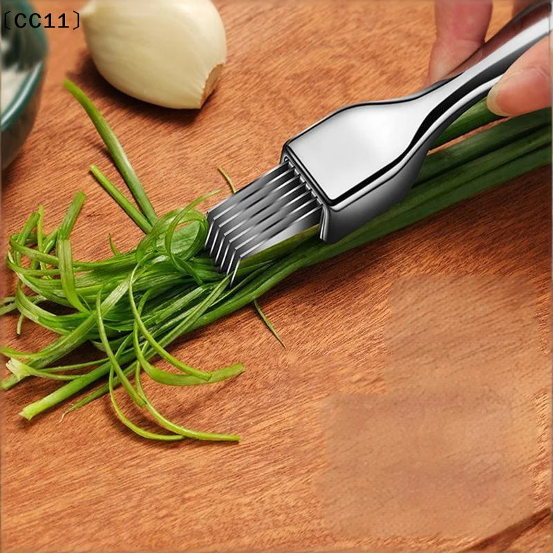 Kitchen Shred Silk Knife Stainless Steel Chopped Green Onion Curved Qme