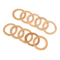 Bohemian Woven Napkin Rings Natural Rattan Rustic Home Wedding Dining Qme Khaki