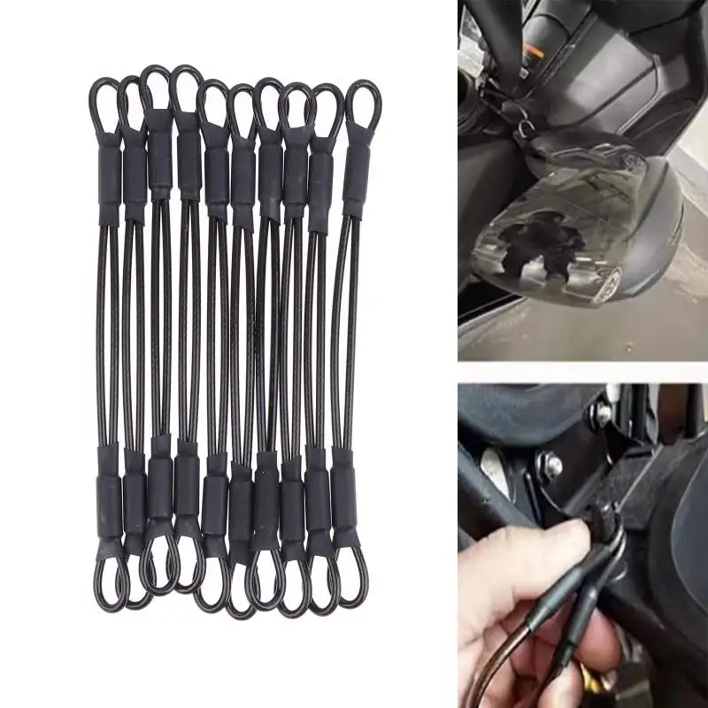 2 5 Stainless Steel Helmet Anti-theft Lock Rope Security Motorcycle Qme