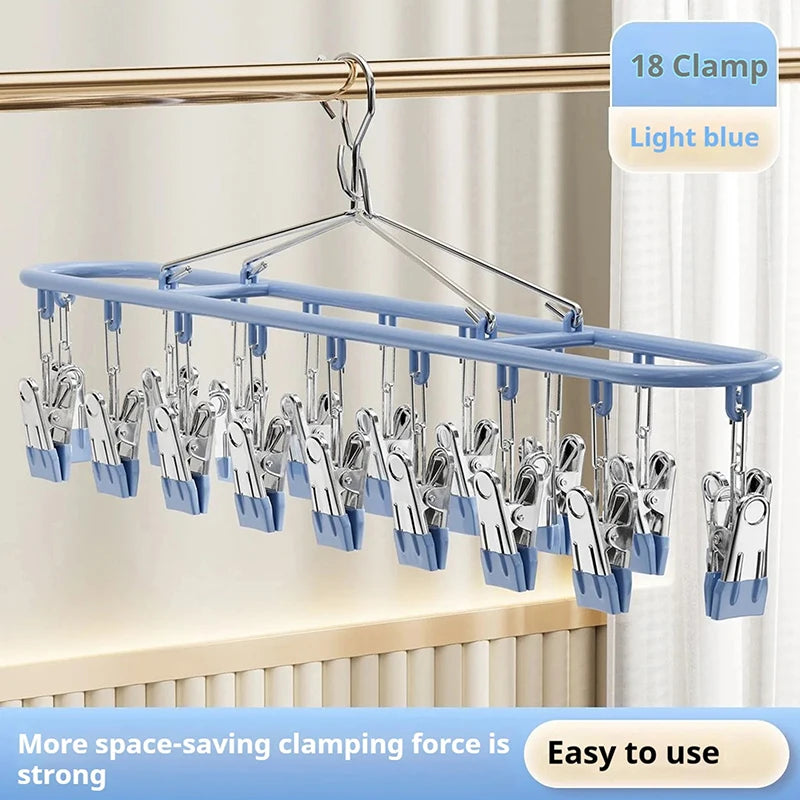 Stainless Steel Sock Rack Clothes Multifunctional Household Unmarked Qme A3