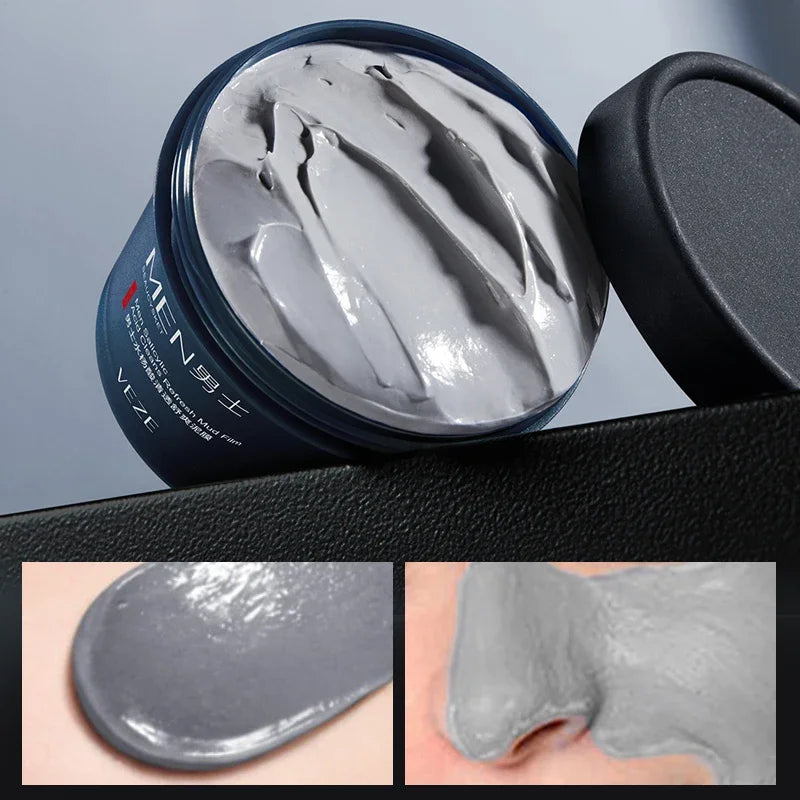 Men's Salicylic Acid Cleansing Clay Mask Refreshing Fine Texture Oil Qme