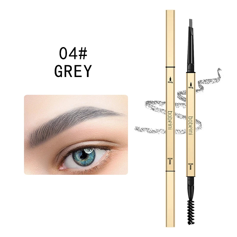 Dual-ended Waterproof Eyebrow Pencil Precise Long-lasting Qme 04